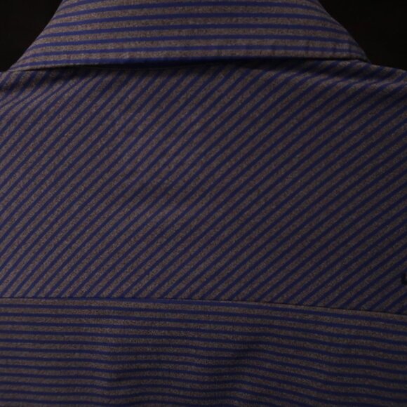 Under Armour HeatGear Purple Striped Performance Polo (M) ⛳️ OMG! - Picture 6 of 11